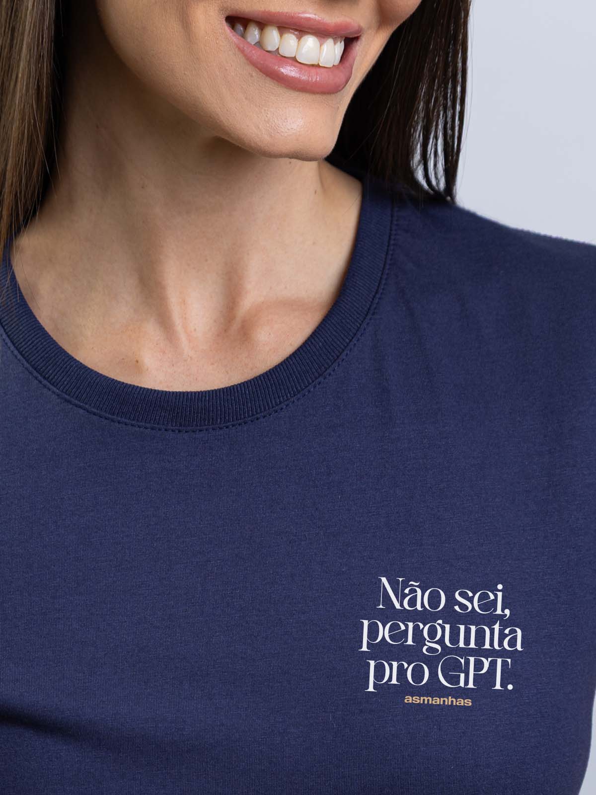 Camiseta Feminina Pergunta pro GPT Asmanhas