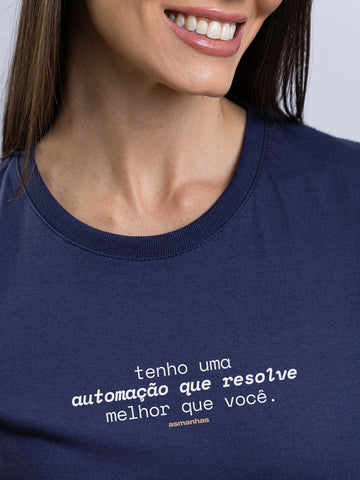 Camiseta Feminina Automação Que Resolve Asmanhas