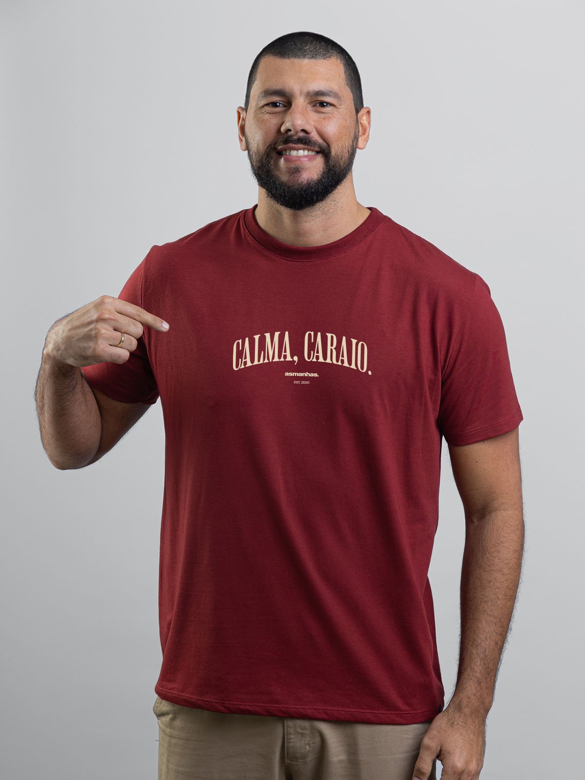 Camiseta Calma Caraio Nova Asmanhas