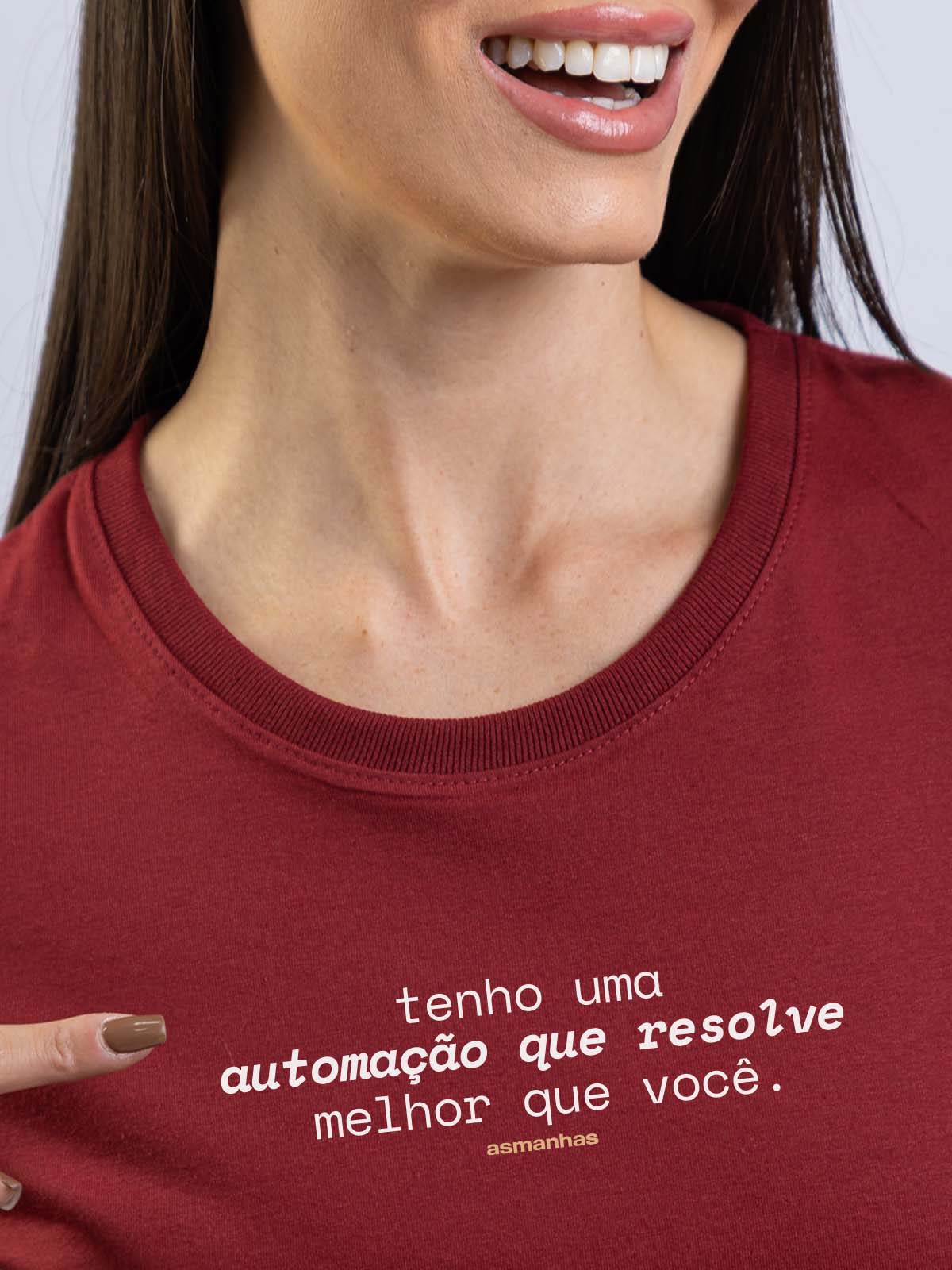 Camiseta Feminina Automação Que Resolve Asmanhas