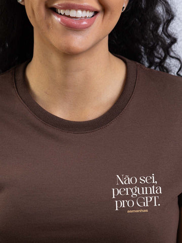Camiseta Feminina Pergunta pro GPT Asmanhas