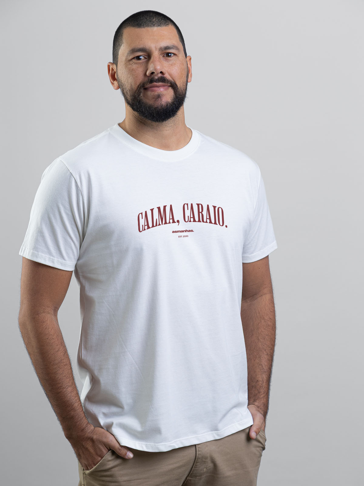Camiseta Calma Caraio Nova Asmanhas