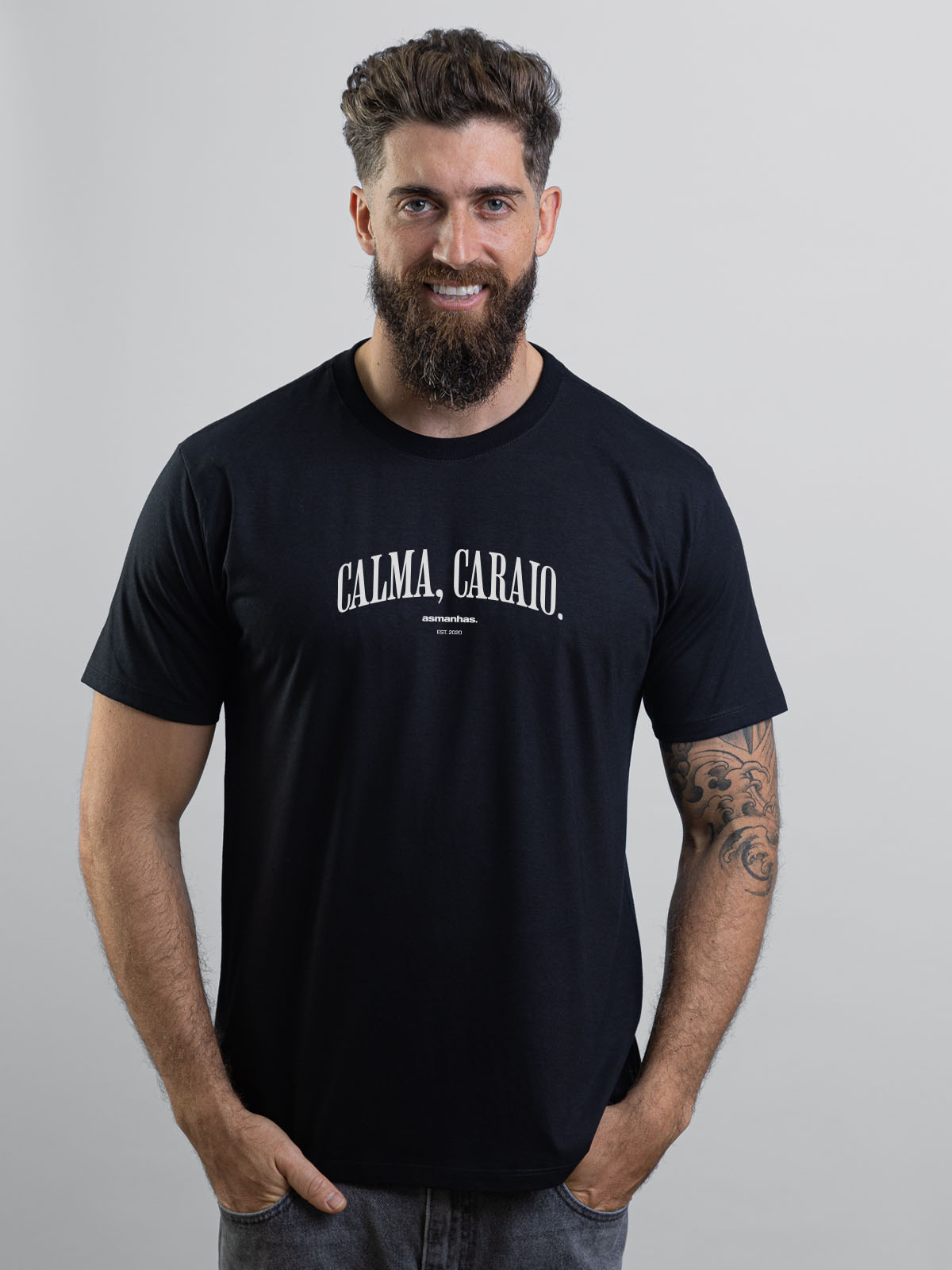 Camiseta Calma Caraio Nova Asmanhas