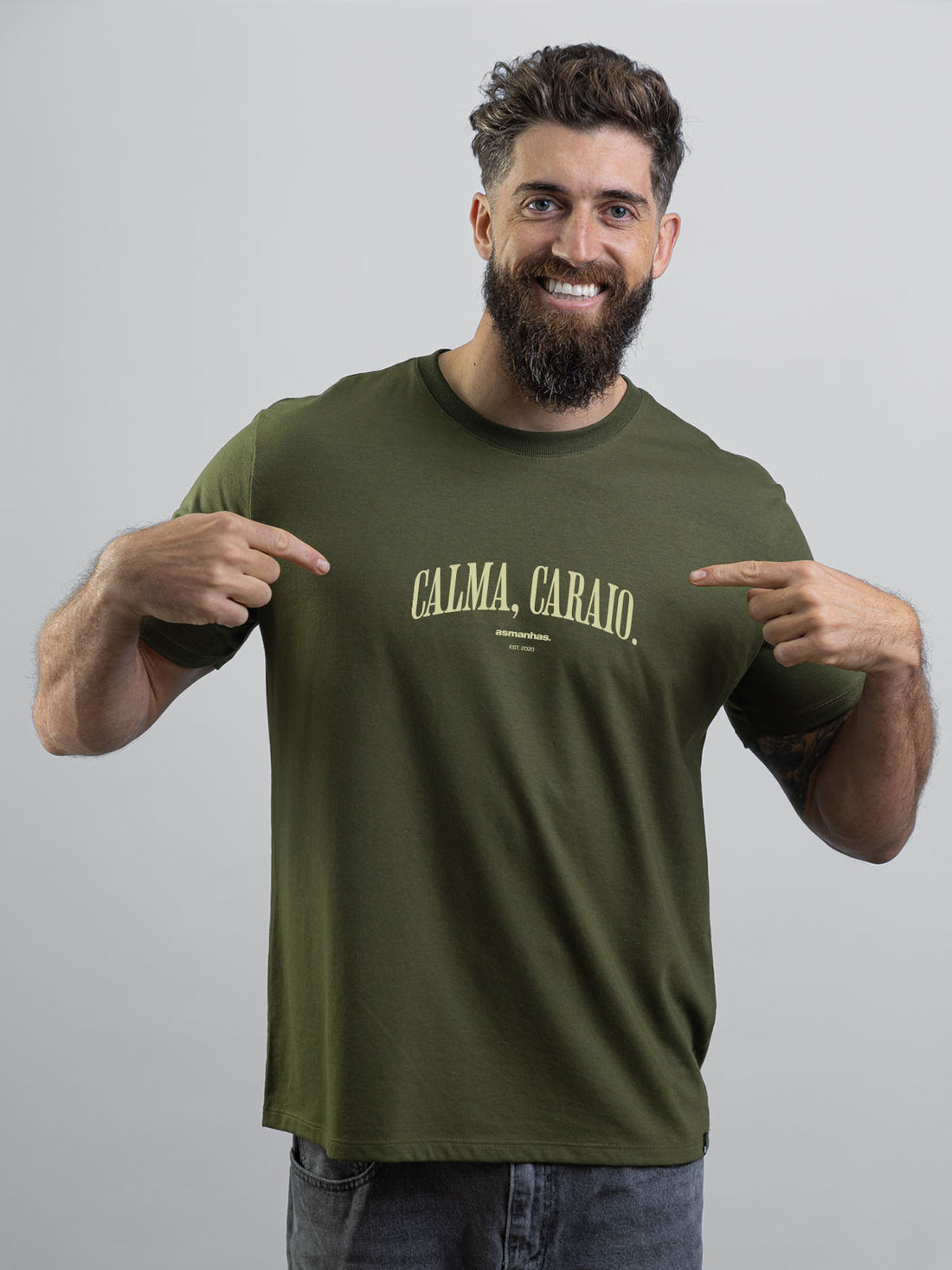 Camiseta Calma Caraio Nova Asmanhas