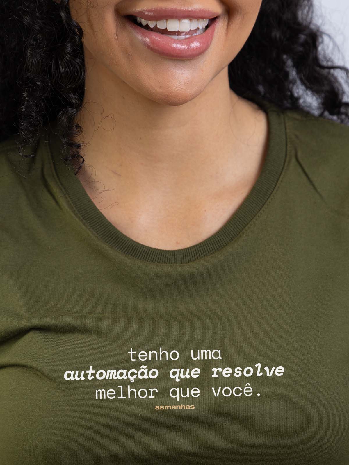 Camiseta Feminina Automação Que Resolve Asmanhas