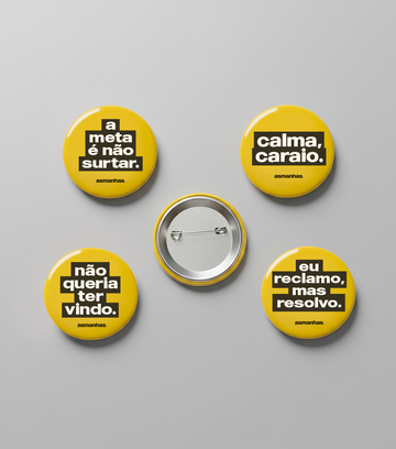 Kit Botons Sinceridade Diária Asmanhas
