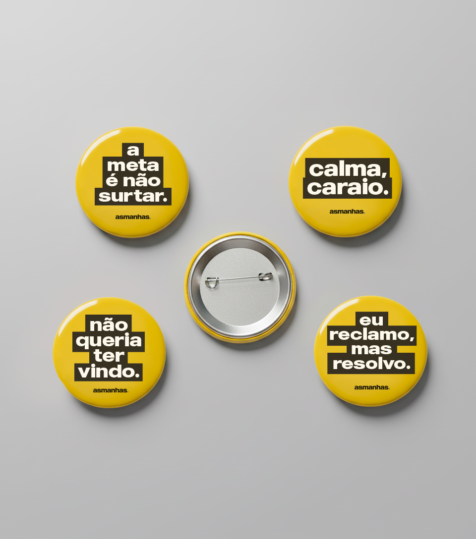 Kit Botons Sinceridade Diária Asmanhas