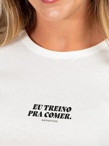 Camiseta Feminina Eu Treino Pra Comer Asmanhas