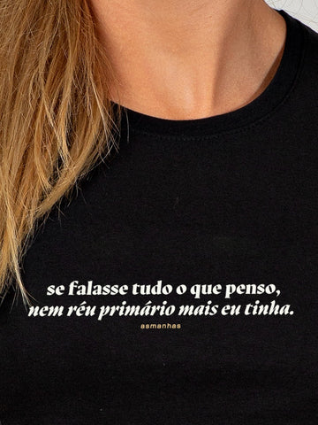 Camiseta Feminina Réu Primário Asmanhas