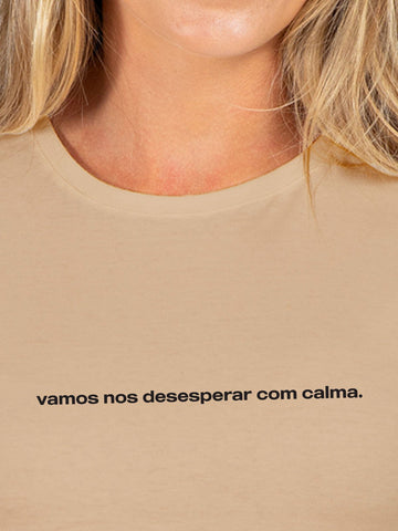 Camiseta Feminina Desesperar com Calma Asmanhas