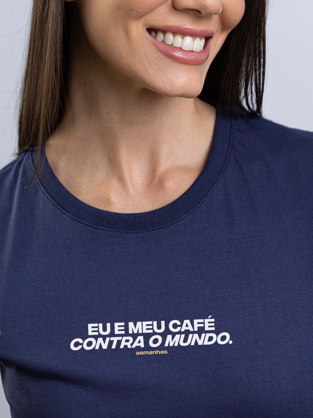 Camiseta Feminina Eu e Meu Café Asmanhas