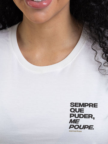 Camiseta Feminina Me Poupe Asmanhas