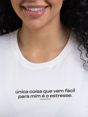 Camiseta Feminina Vem Fácil Pra Mim Asmanhas