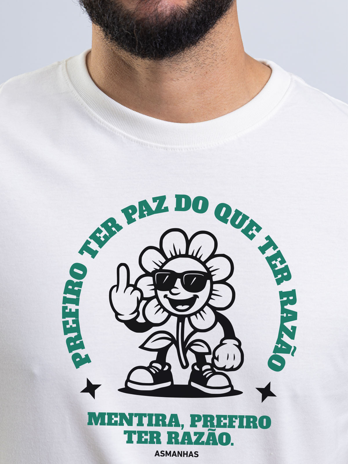 Camiseta Prefiro ter Razão Nova Asmanhas