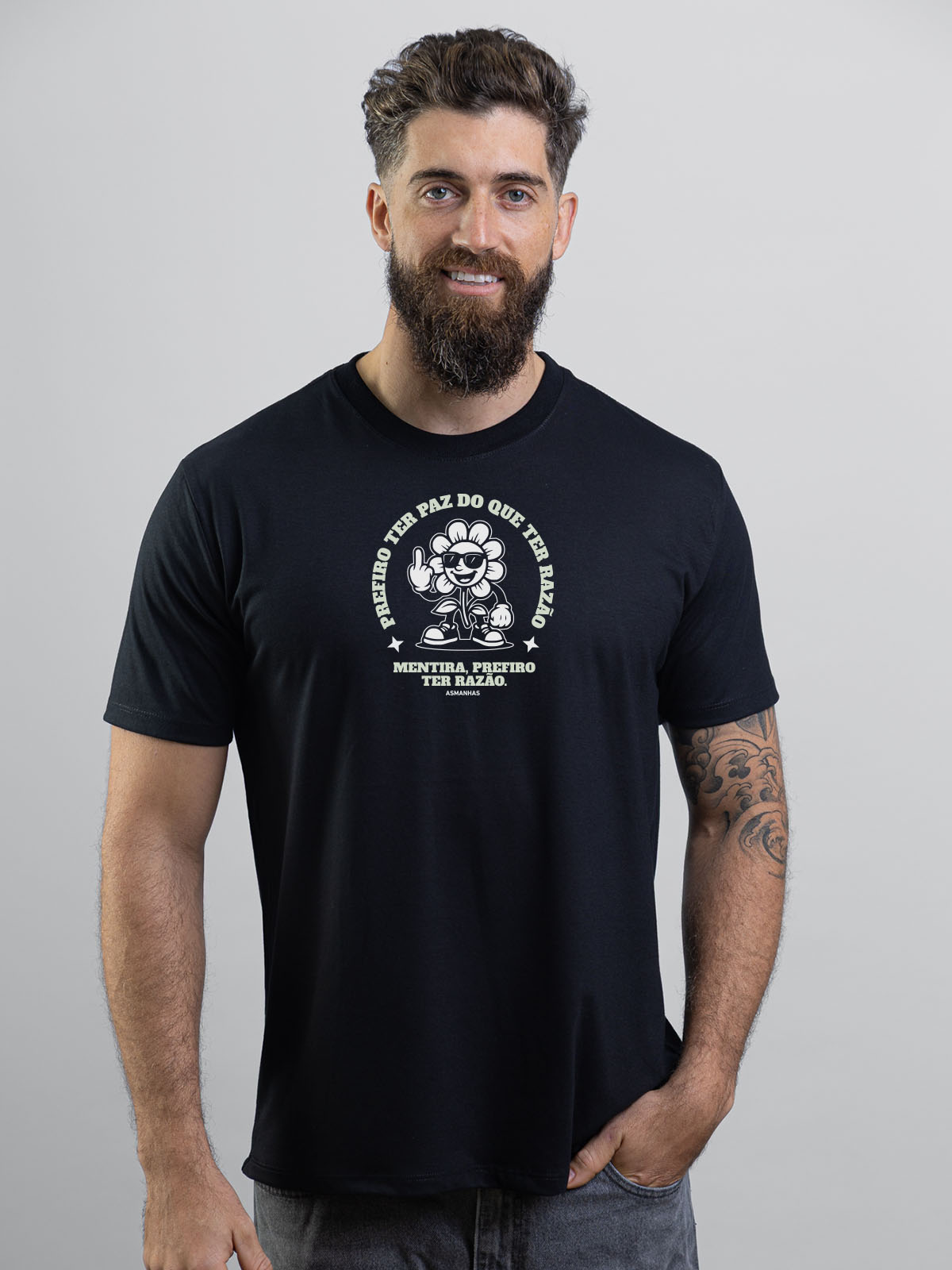 Camiseta Prefiro ter Razão Nova Asmanhas
