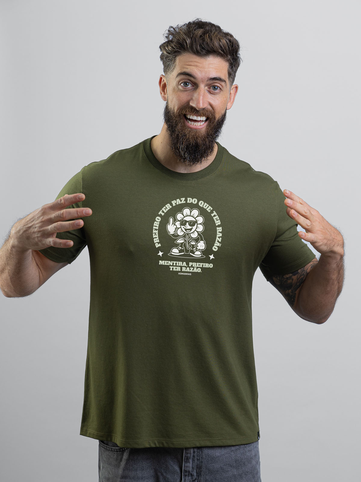 Camiseta Prefiro ter Razão Nova Asmanhas