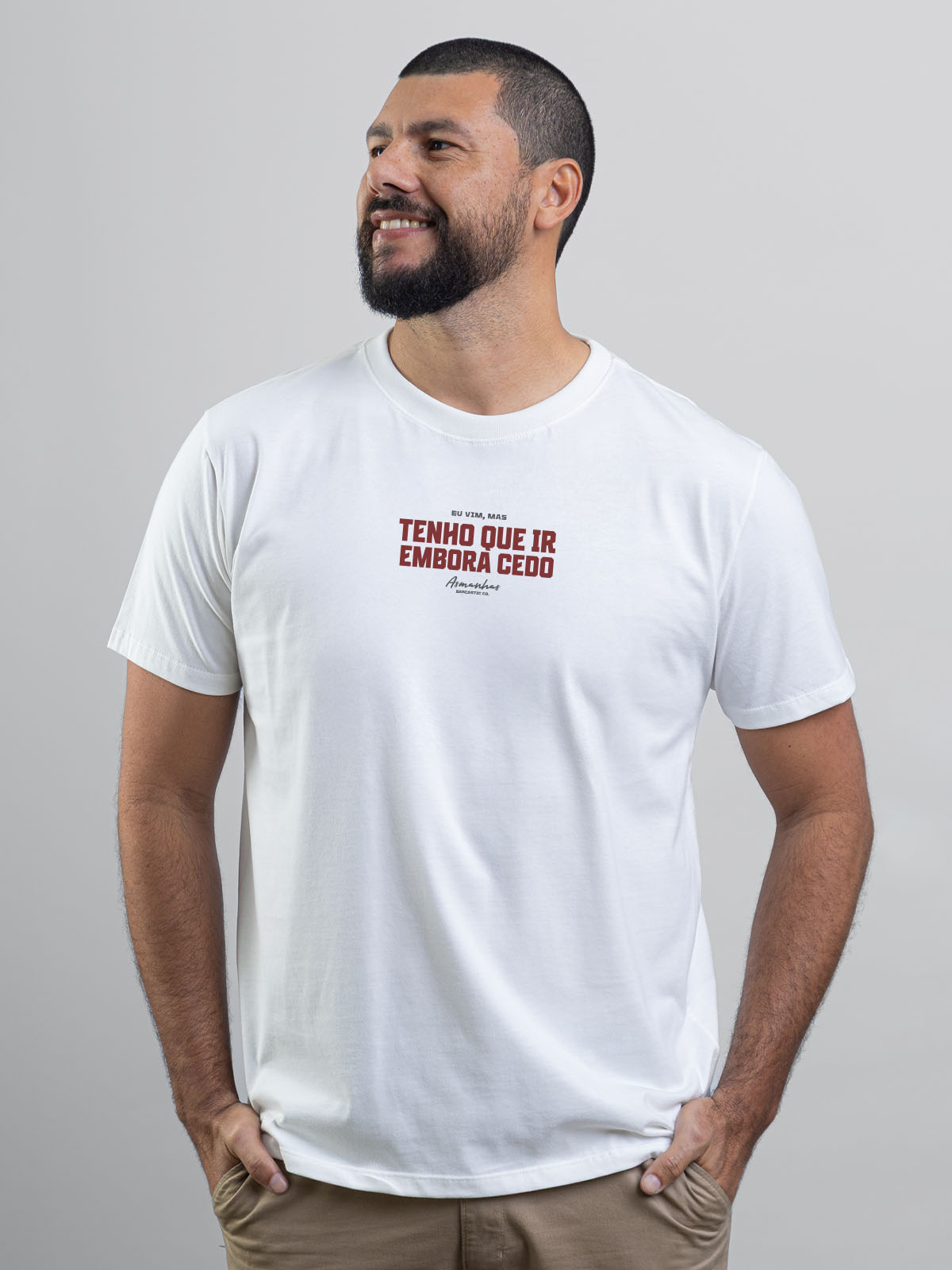 Camiseta Tenho Que Ir Embora Cedo Asmanhas