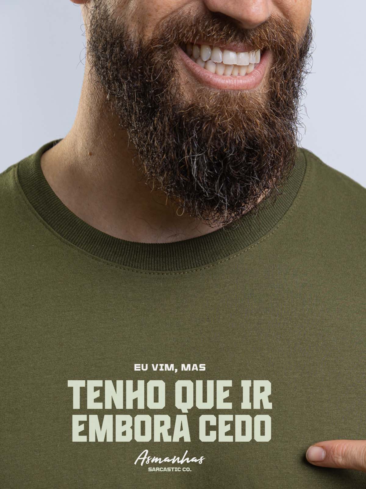 Camiseta Tenho Que Ir Embora Cedo Asmanhas