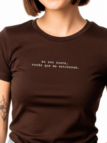 Camiseta Feminina Eu sou Suave Asmanhas