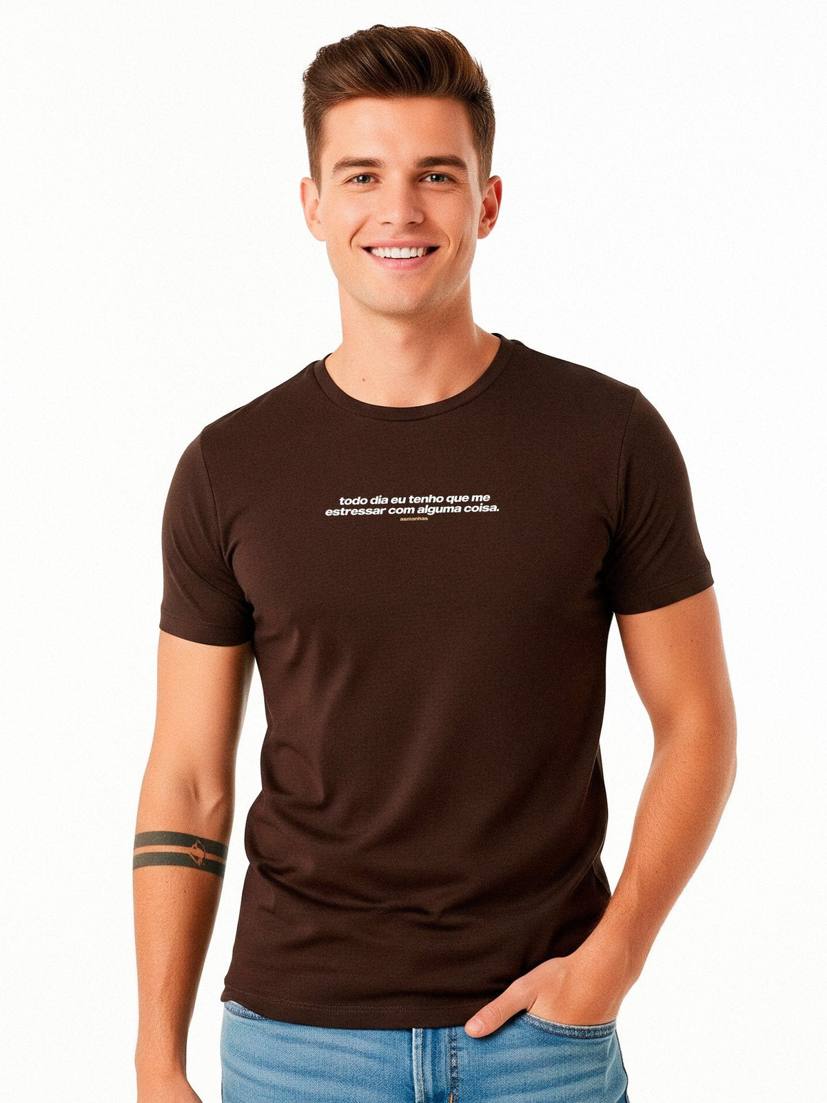 Camiseta Me Estressar Com Alguma Coisa Asmanhas
