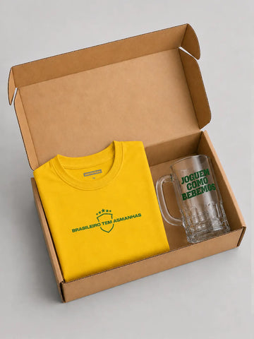 Kit Copa Asmanhas Camiseta + Copo