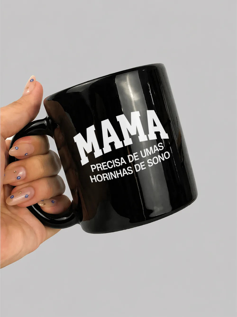 Caneca Horinhas de Sono Preta Asmanhas