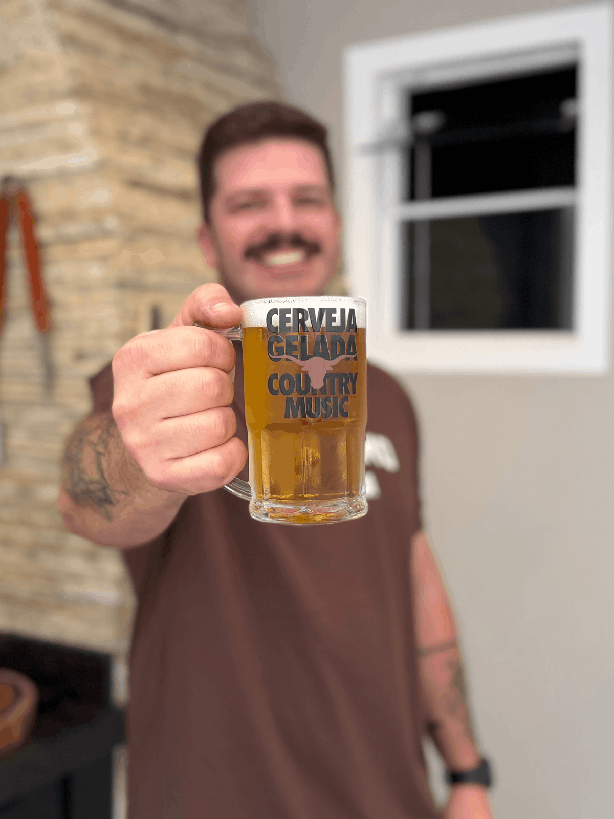 Copo de Chopp Cerveja Gelada Country Music Asmanhas