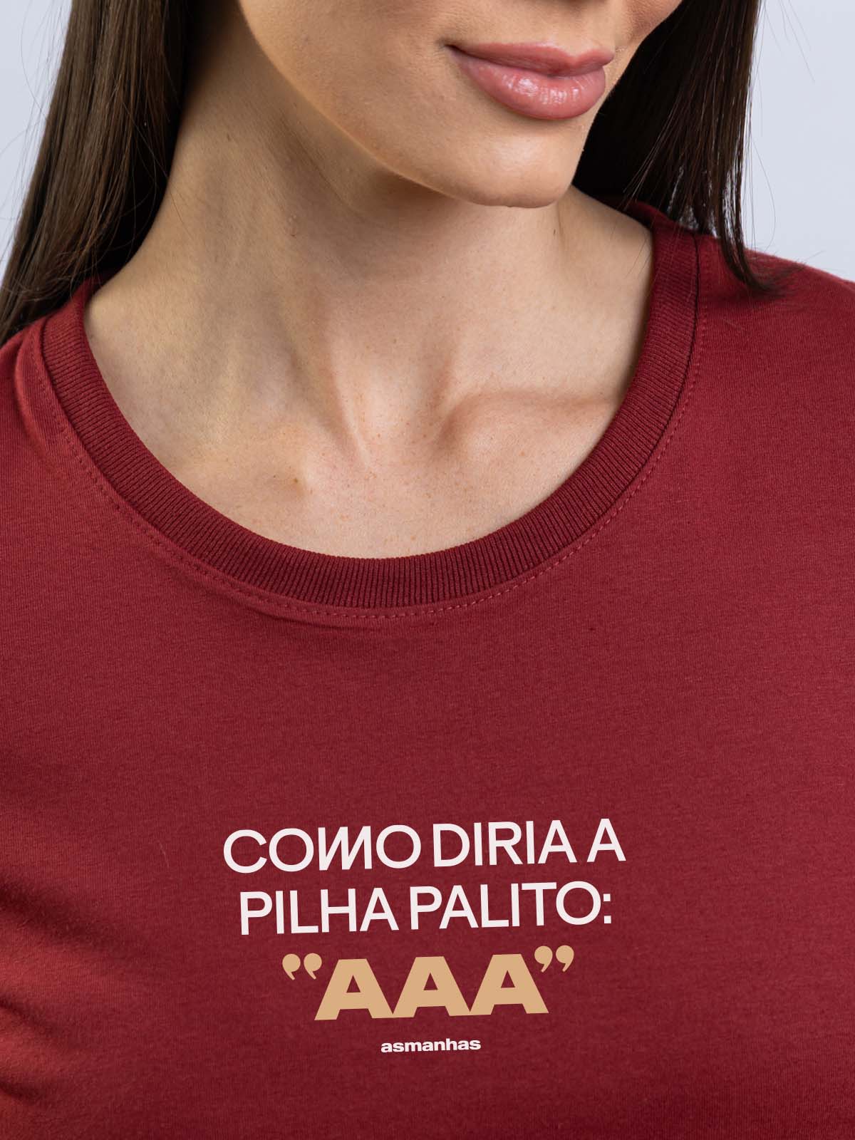 Camiseta Feminina Como Diria a Pilha Palito Asmanhas Liquida
