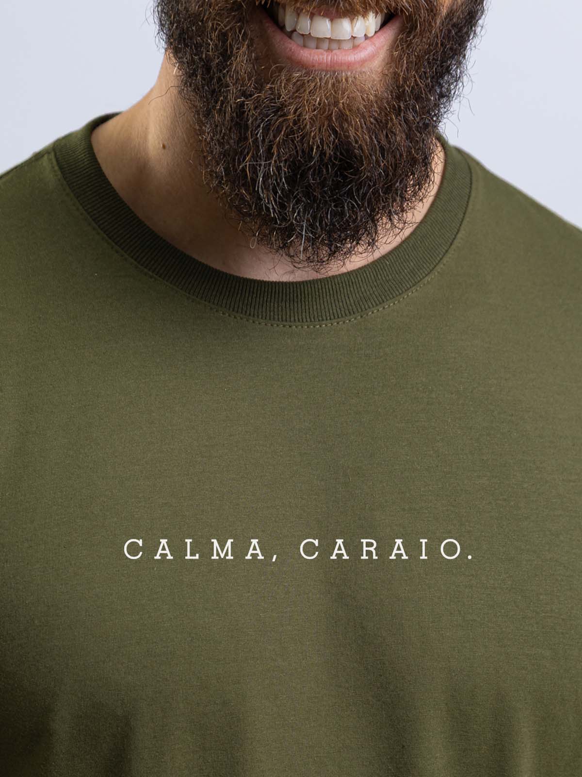 Camiseta Calma Caraio Minimalista Asmanhas Liquida