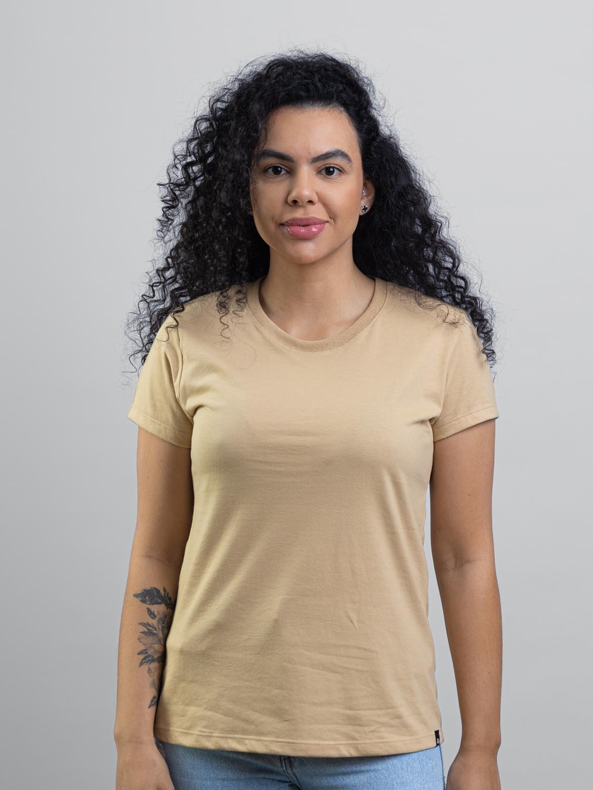 Camiseta Feminina Lisa Básica Colorida Asmanhas