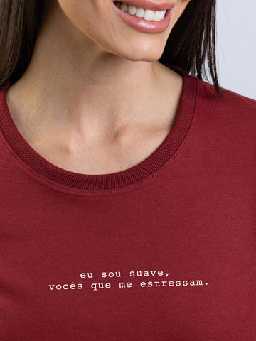 Camiseta Feminina Eu sou Suave Asmanhas Liquida
