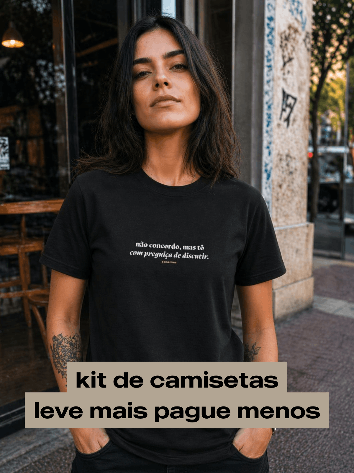 Kit de Camisetas - Leve Mais Pague Menos