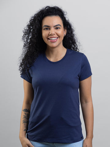 Camiseta Feminina Lisa Básica Colorida Asmanhas