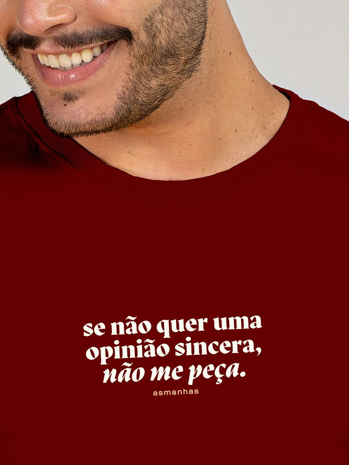 Camiseta Opinião Sincera Asmanhas Liquida