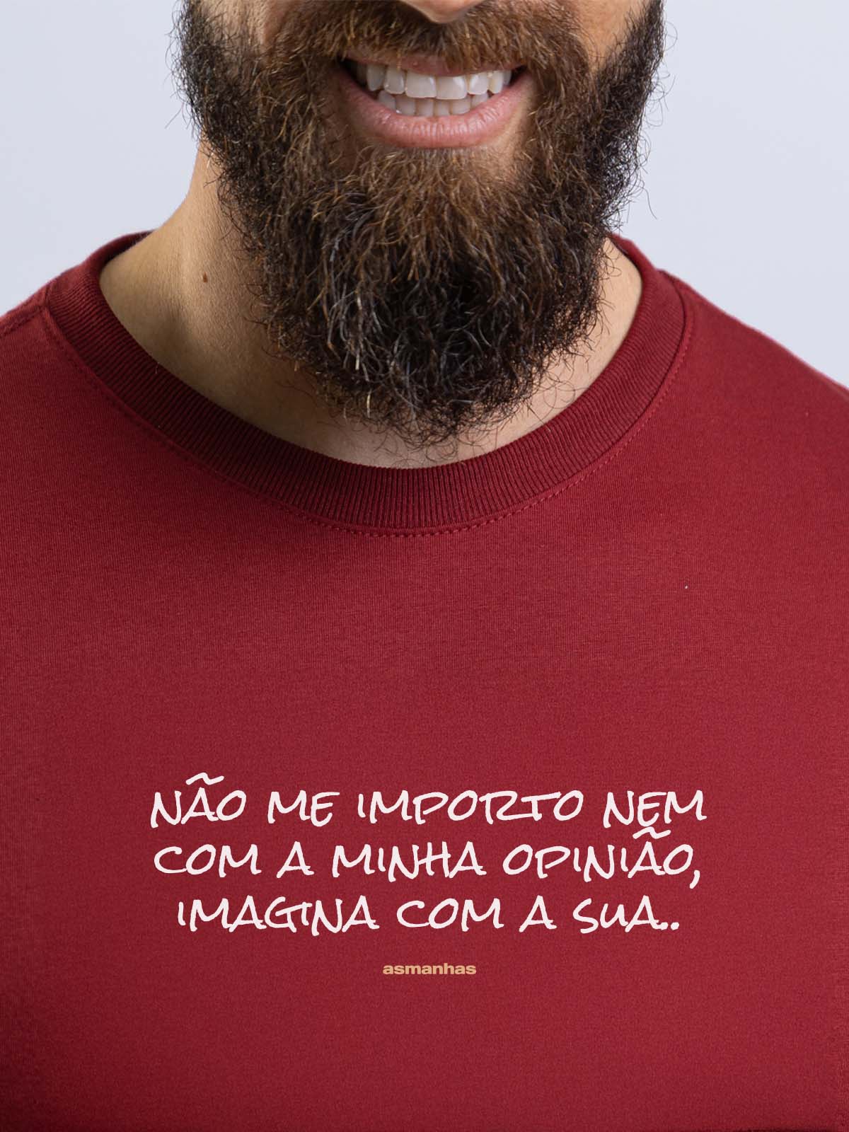 Camiseta Não Me Importo Asmanhas Liquida