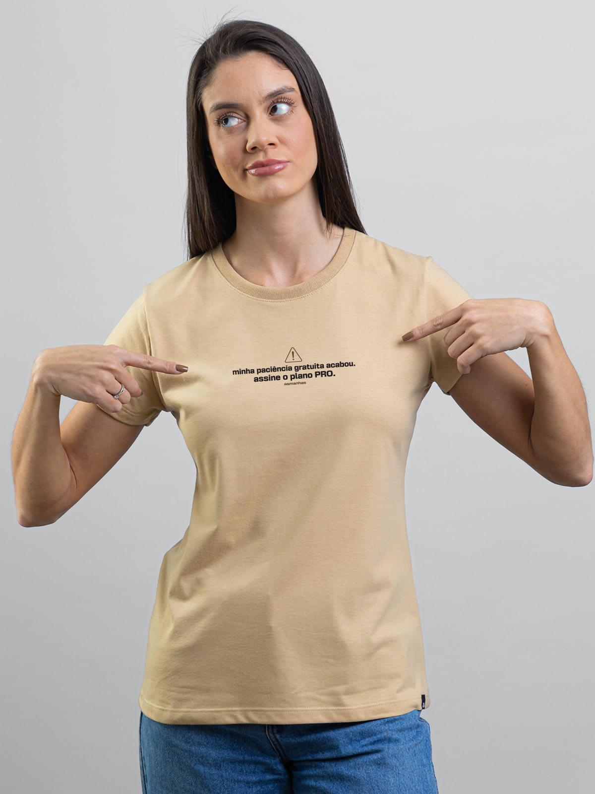Camiseta Feminina Paciência Gratuita Asmanhas