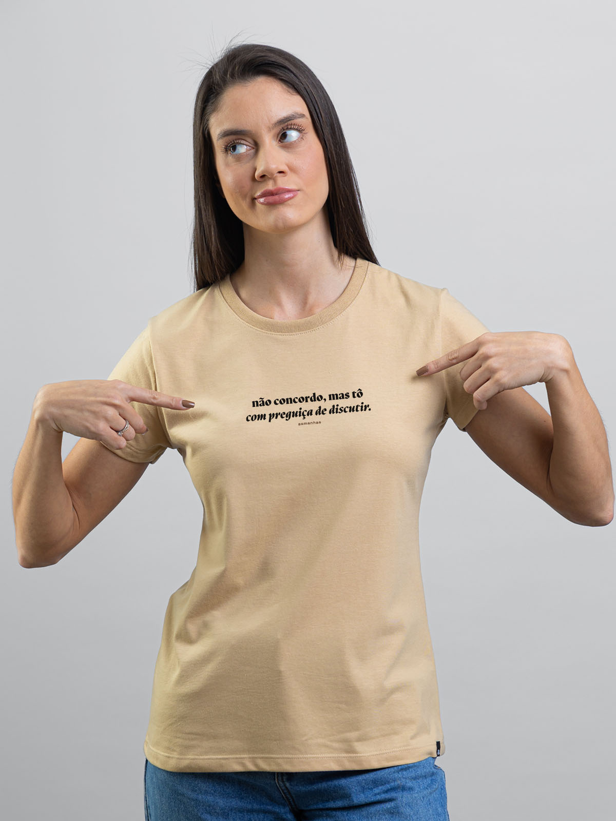 Camiseta Feminina Preguiça de Discutir Asmanhas