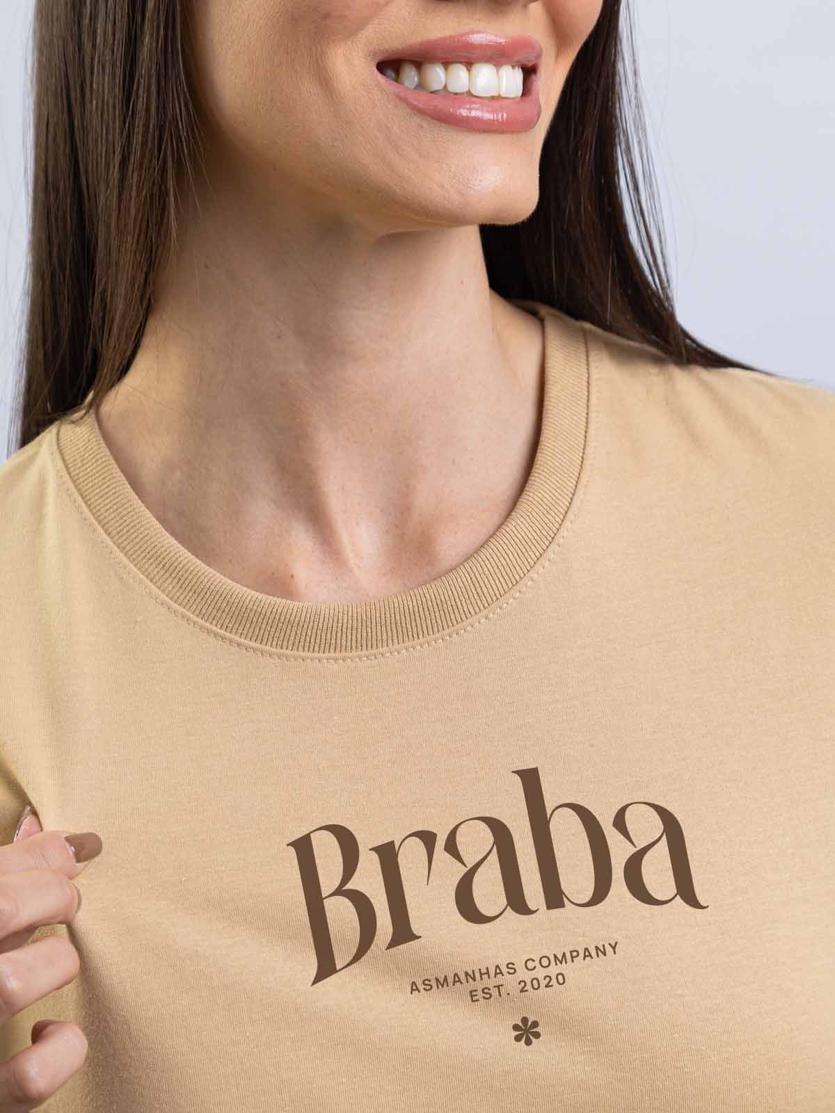 Camiseta Feminina Braba Nova Asmanhas