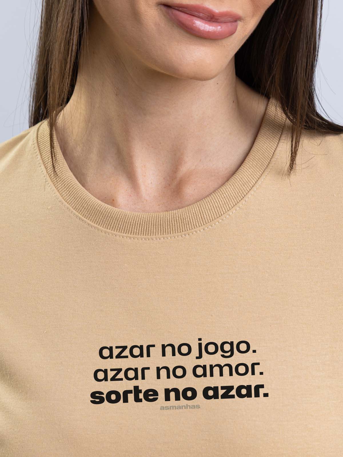 Camiseta Feminina Sorte no Azar Asmanhas