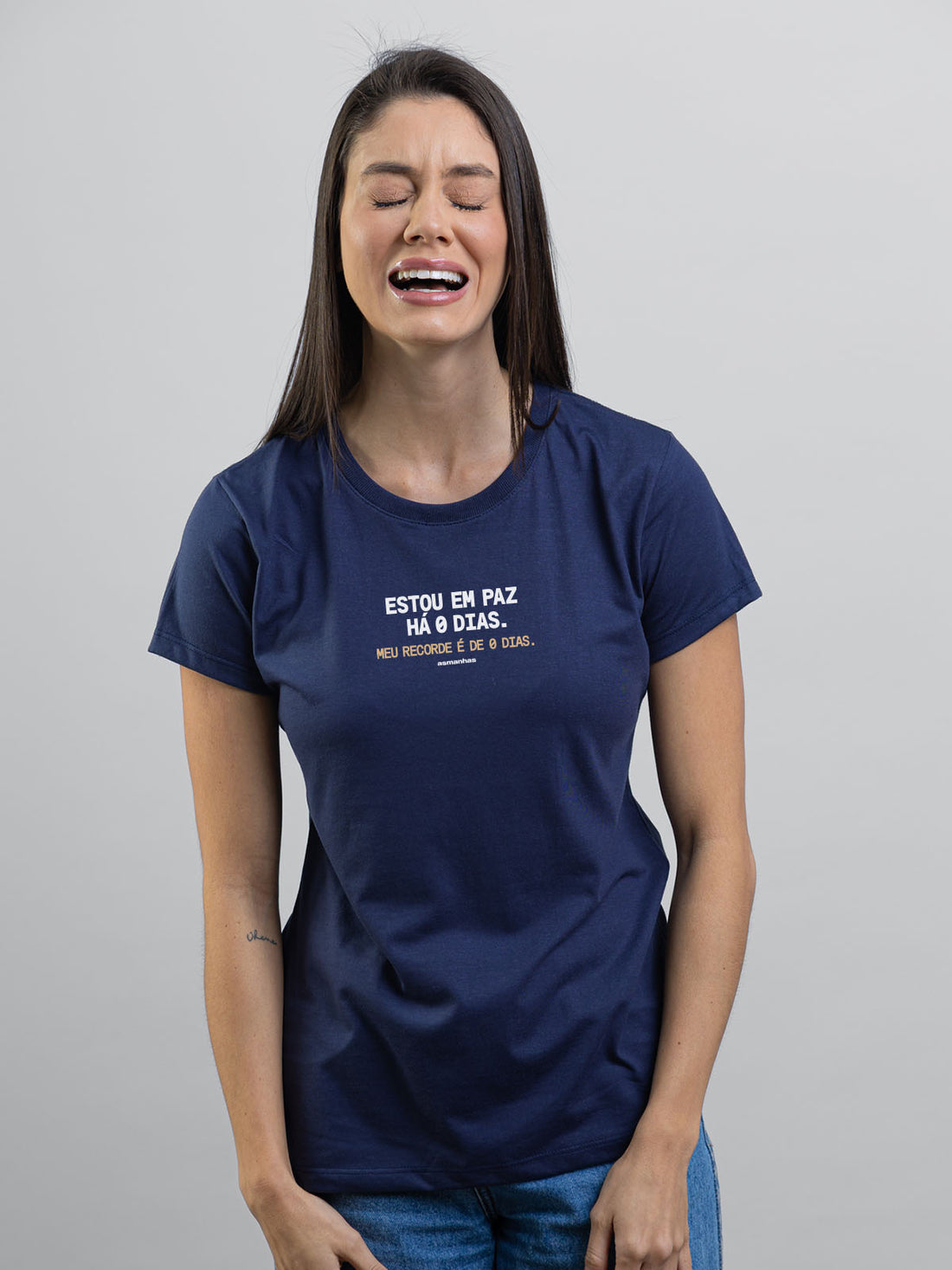 Camiseta Feminina Estou em Paz Asmanhas