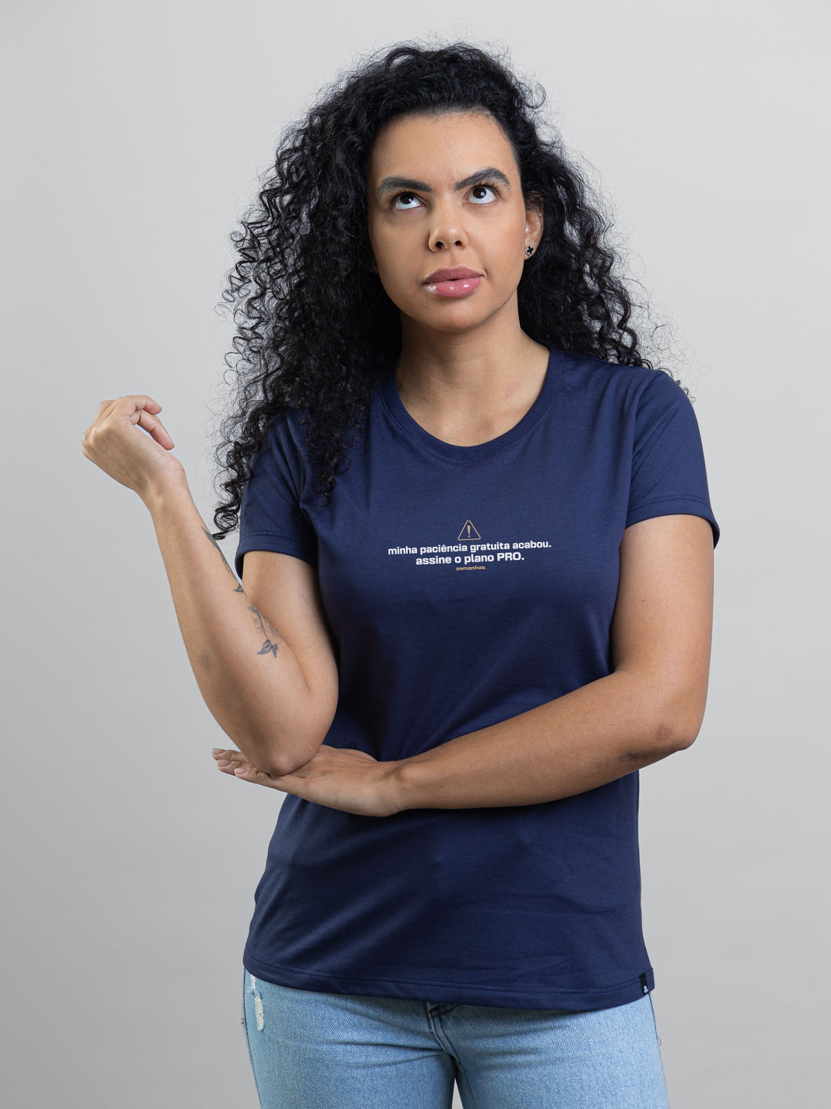 Camiseta Feminina Paciência Gratuita Asmanhas