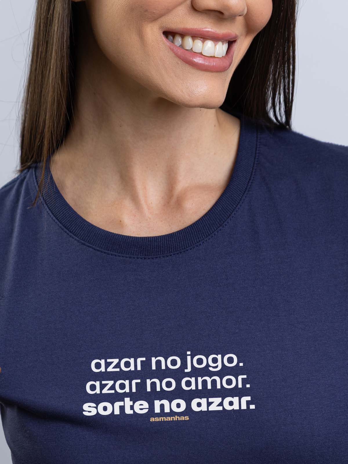 Camiseta Feminina Sorte no Azar Asmanhas