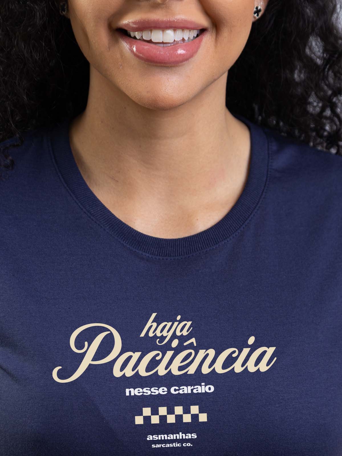 Camiseta Feminina Haja Paciência Asmanhas