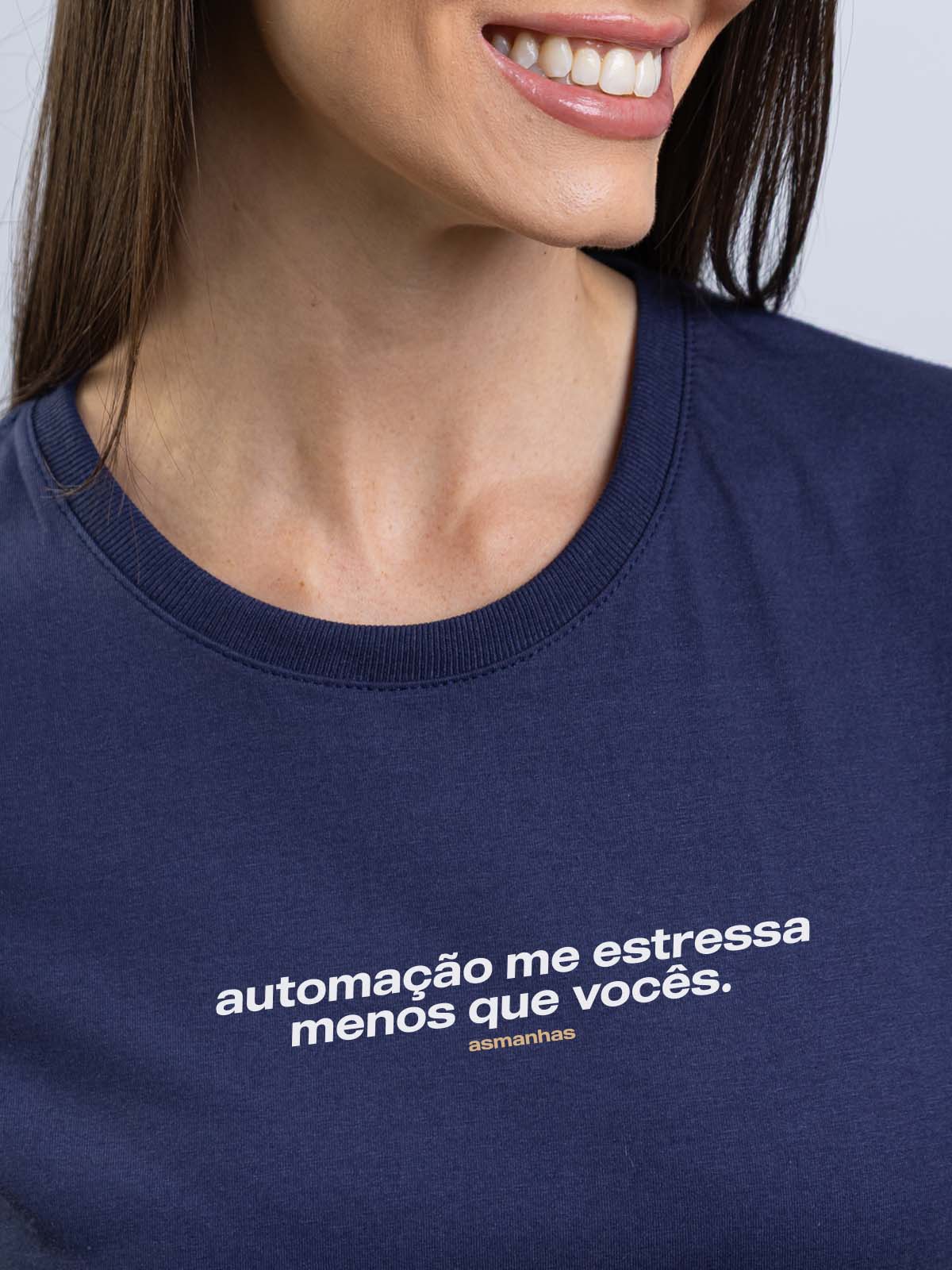 Camiseta Feminina Automação Me Estressa Asmanhas