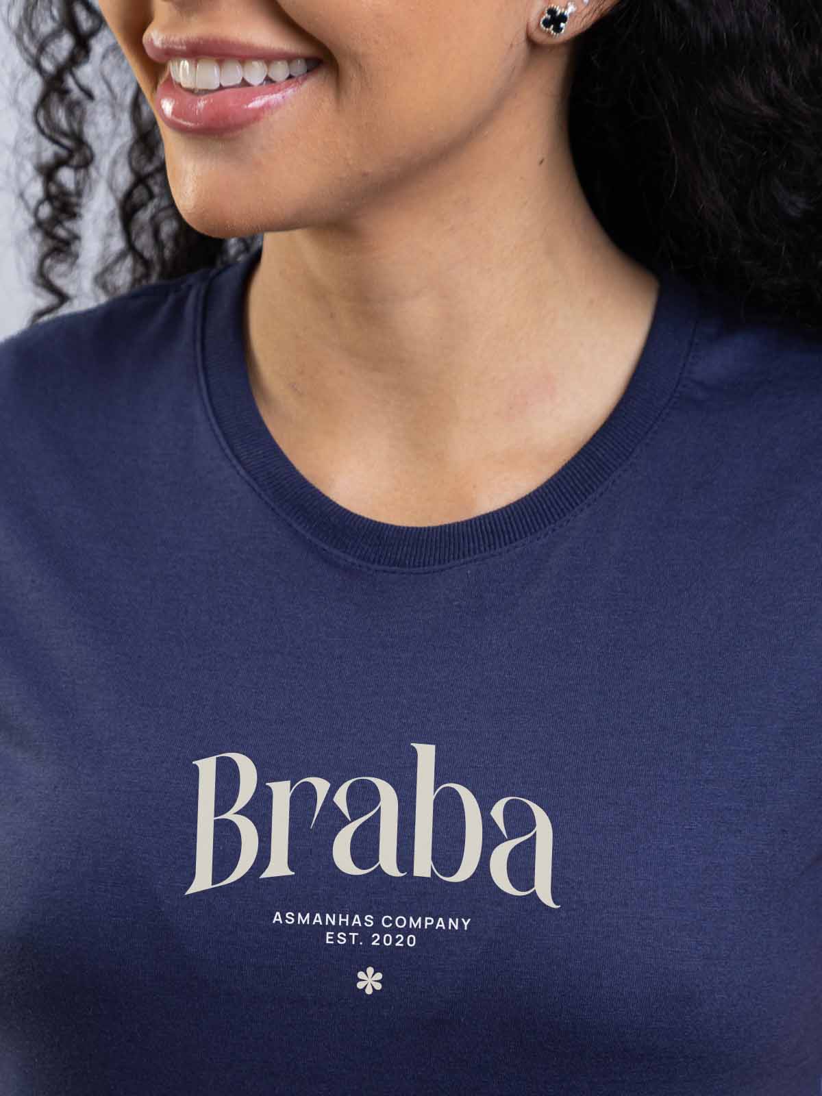 Camiseta Feminina Braba Nova Asmanhas
