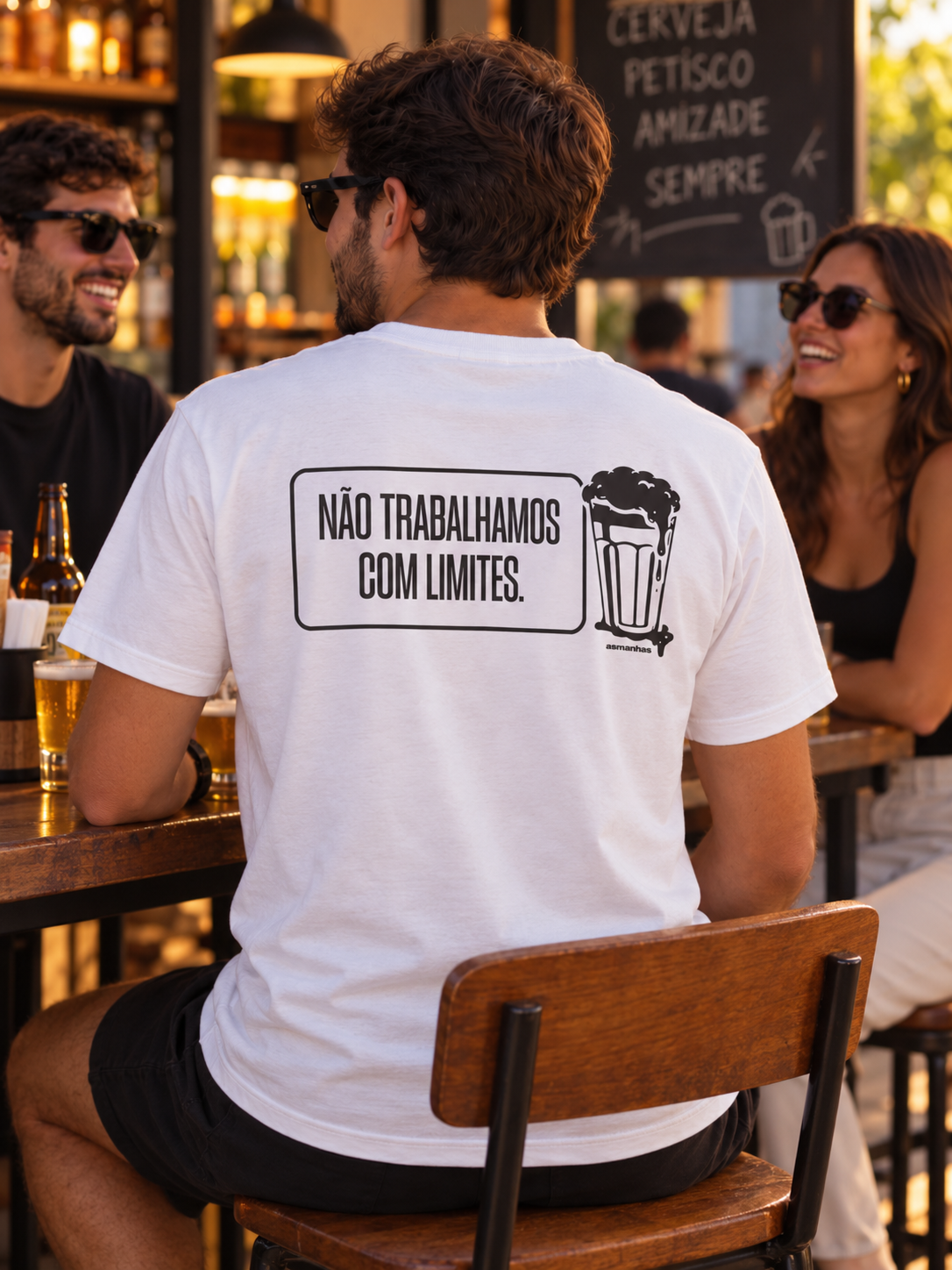 Camiseta Não Trabalhamos Com Limites Asmanhas