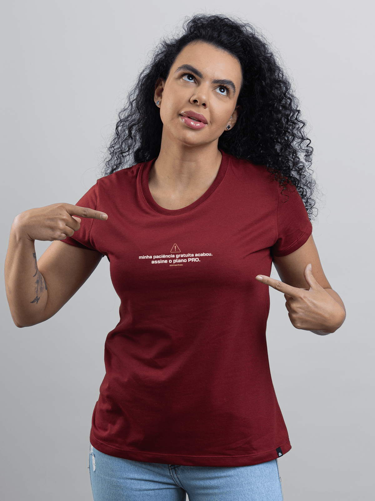 Camiseta Feminina Paciência Gratuita Asmanhas