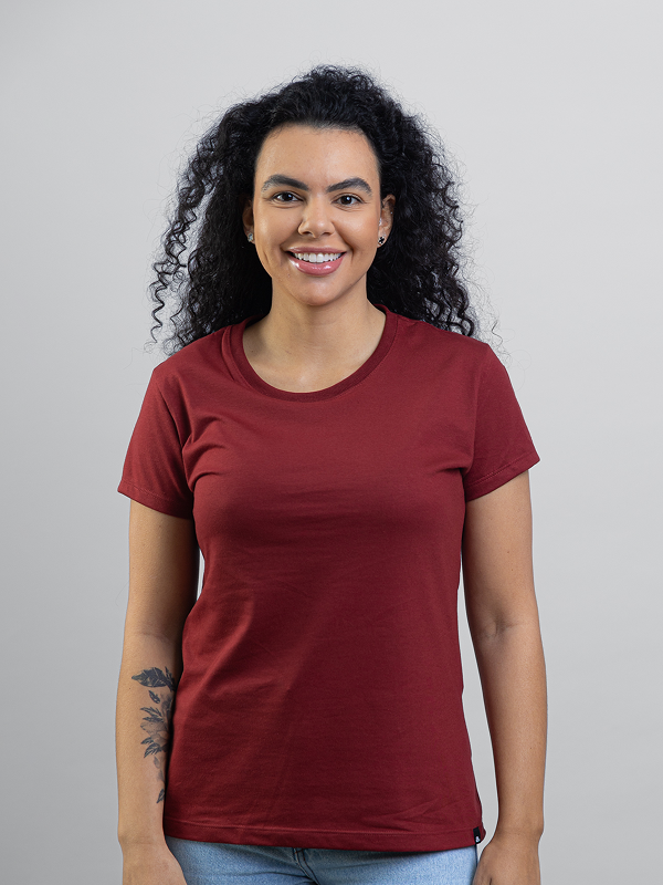 Camiseta Feminina Lisa Básica Asmanhas