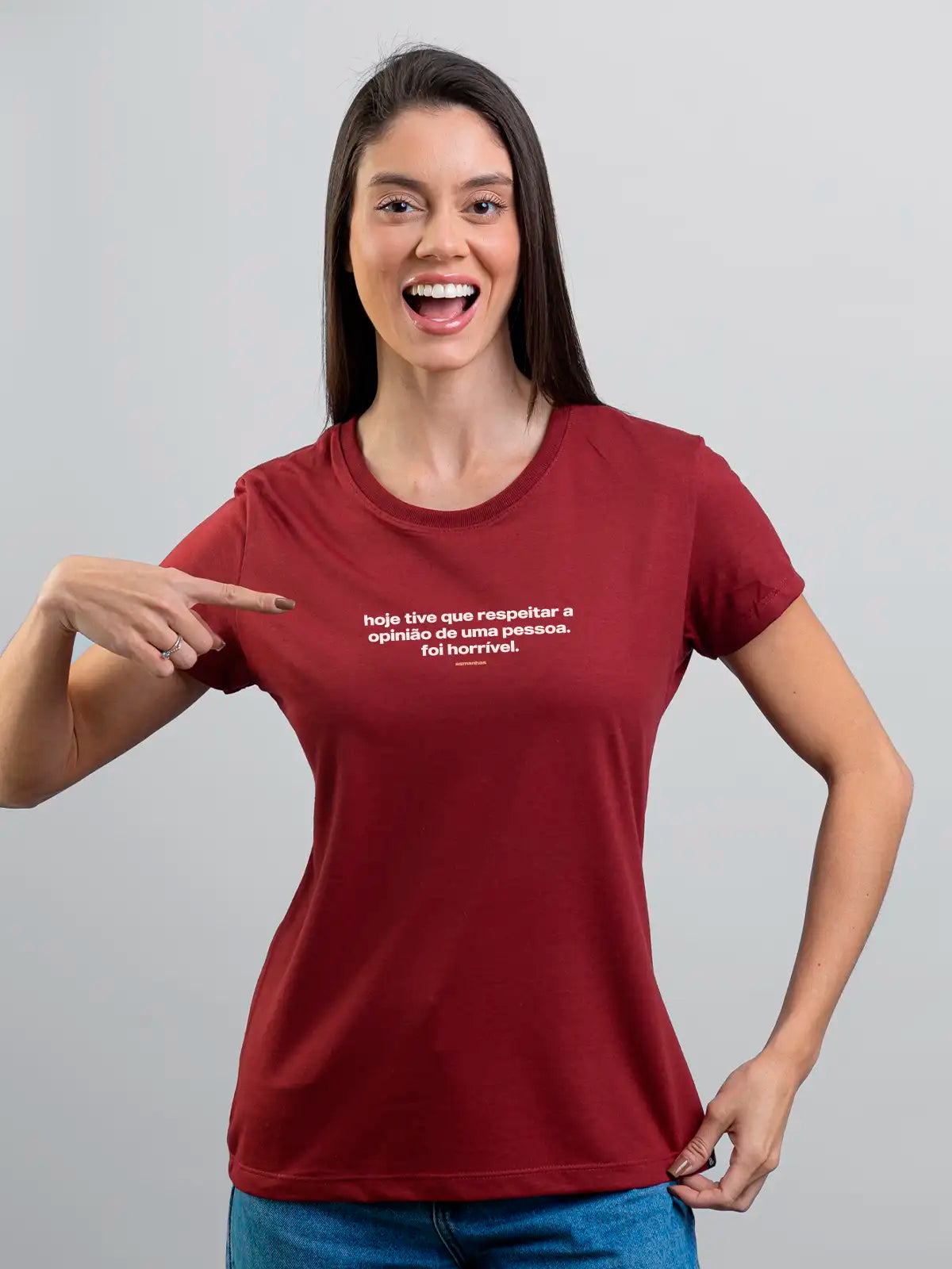 Camiseta Feminina Foi Horrível Asmanhas