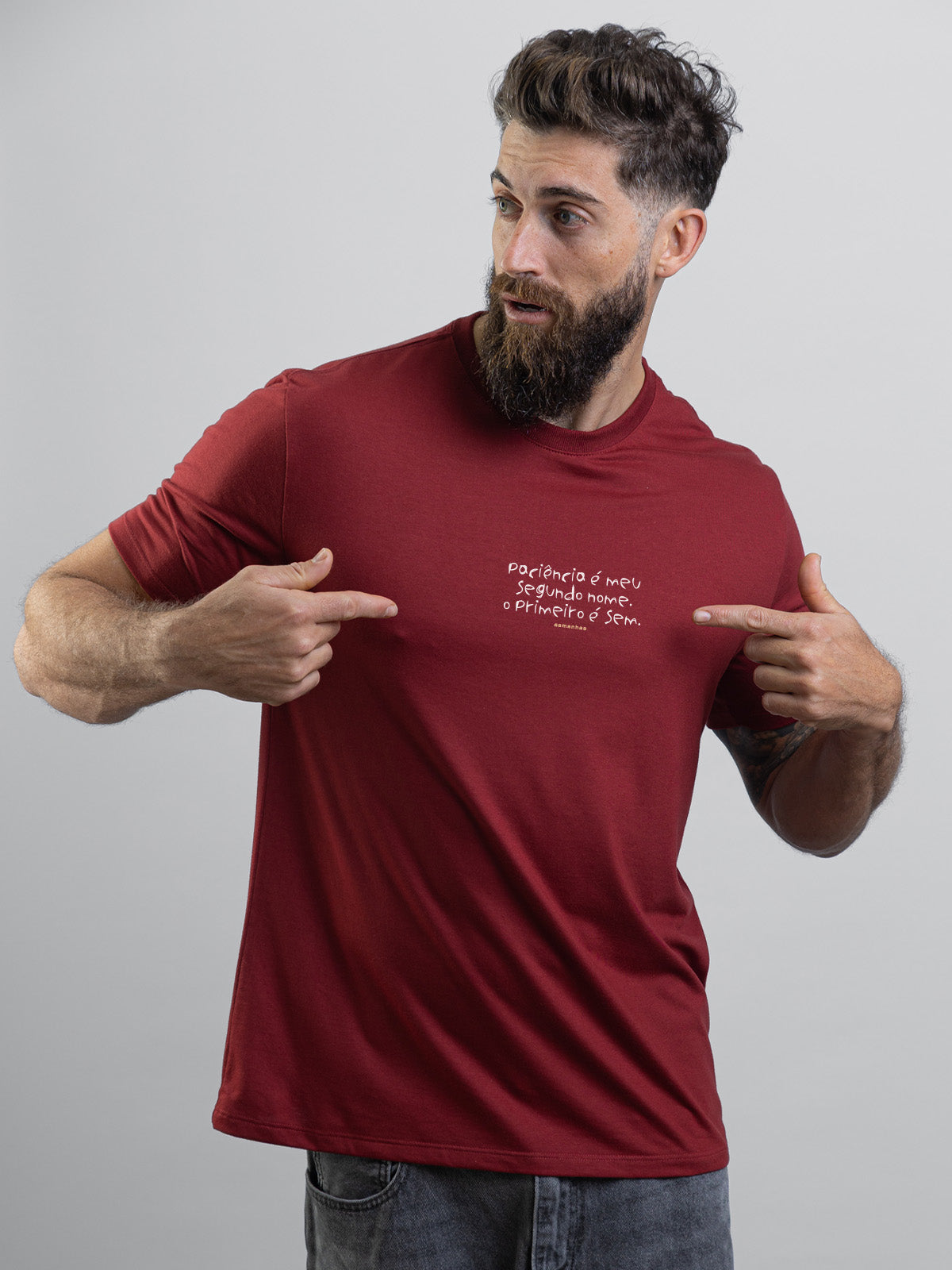 Camiseta Paciência Segundo Nome Asmanhas
